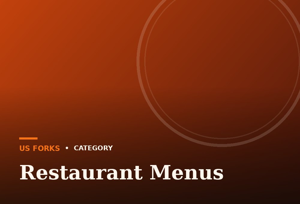 Restaurant Menus