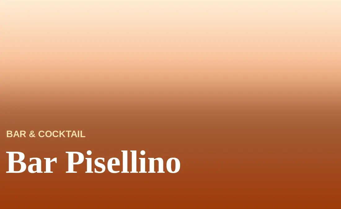 Bar Pisellino Menu With Prices