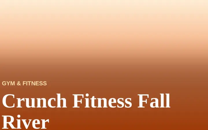 Crunch Fitness Fall River Menu With Prices