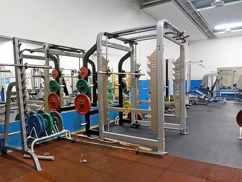 Modern gym interior with equipment
