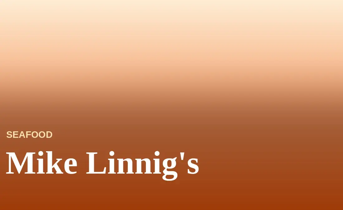 Mike Linnig’s Menu With Prices