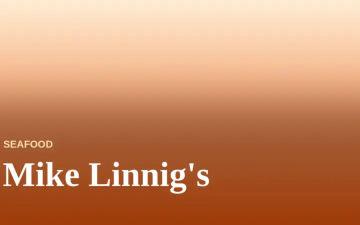 Mike Linnig’s Menu With Prices