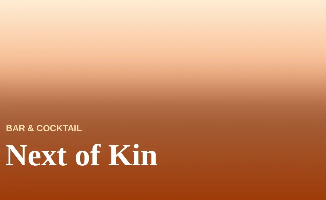 Next of Kin Menu With Prices