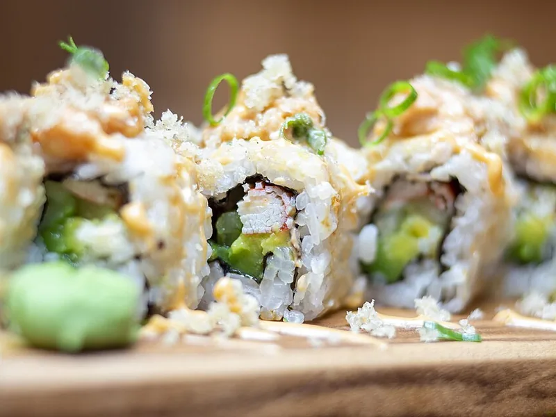 Volcano sushi roll