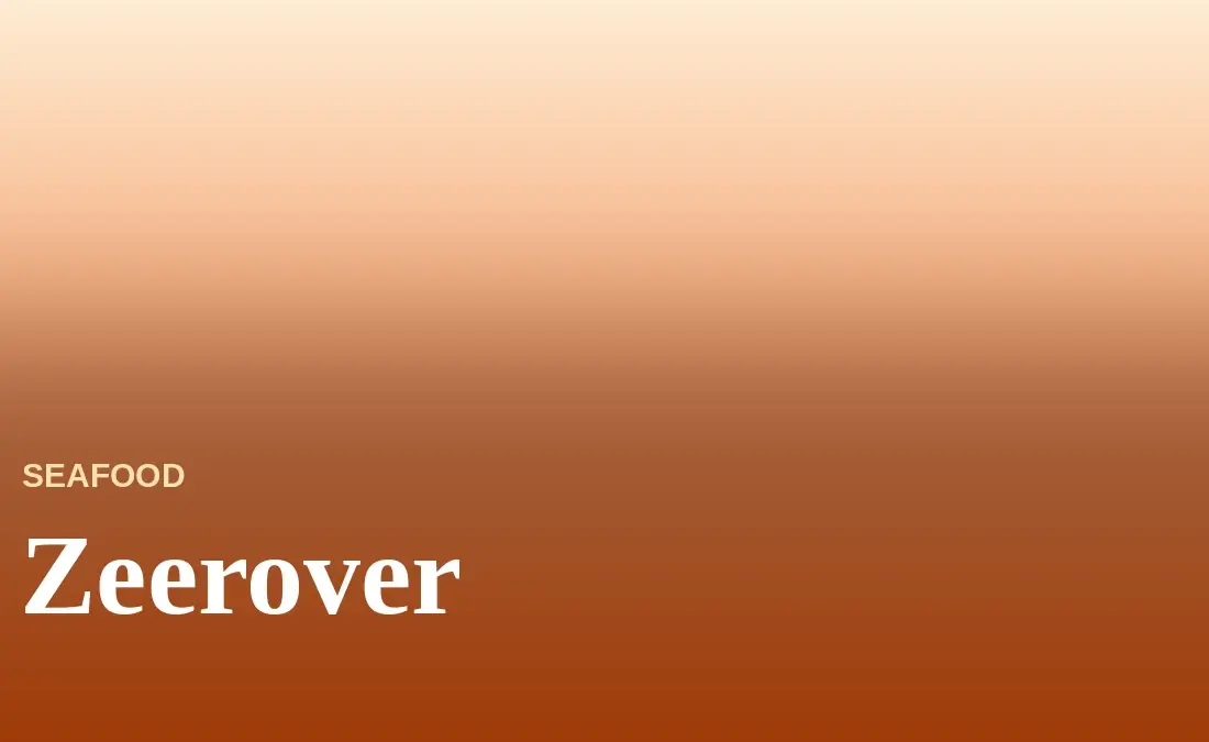 Zeerover Menu With Prices